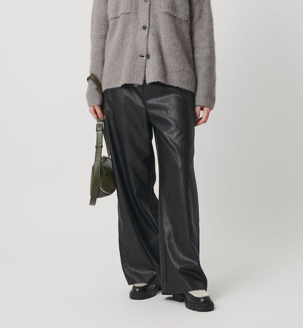 BEAUTY&YOUTH UNITED ARROWS「ポリエステル ２トーンサテン ドロストパンツ ウォッシャブル」|その他|BLACK