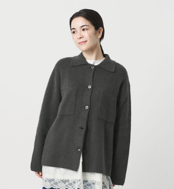 BEAUTY&YOUTH UNITED ARROWS「チャイニーズラクーンブレンド ポケット シャツカーディガン」|カーディガン|