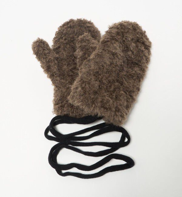 BEAUTY&YOUTH UNITED ARROWS「ストリング ボア ミトン」|手袋|