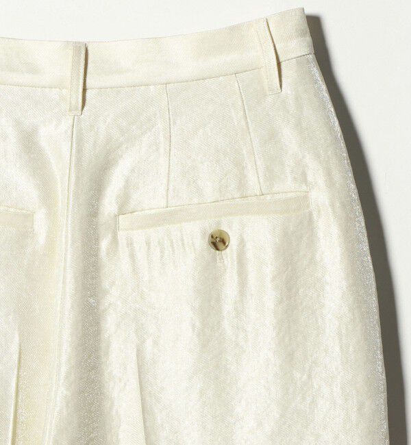 BEAUTY&YOUTH UNITED ARROWS「レーヨンブレンド グロス カーブパンツ」|チノ|