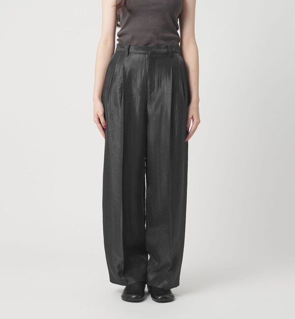 BEAUTY&YOUTH UNITED ARROWS「レーヨンブレンド グロス カーブパンツ」|チノ|