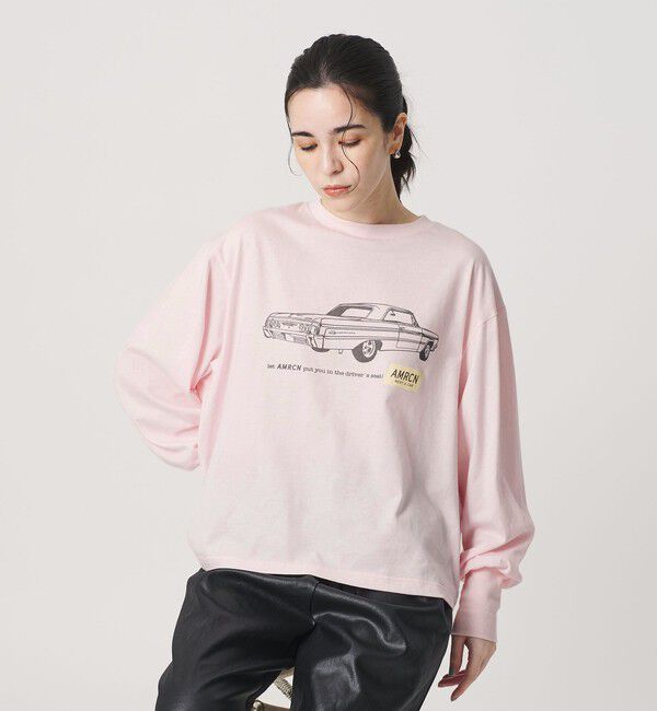 BEAUTY&YOUTH UNITED ARROWS「【WEB限定/別注】＜Americana＞プリント ロングスリーブTシャツ」|Tシャツ・カットソー|