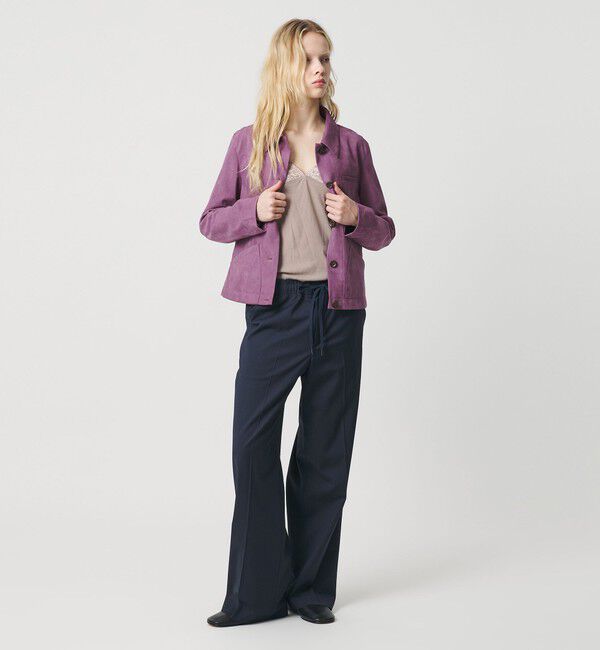 ATTISESSION「＜ATTISESSION＞スエードライク 3ポケット ジャケット」|テーラードジャケット|