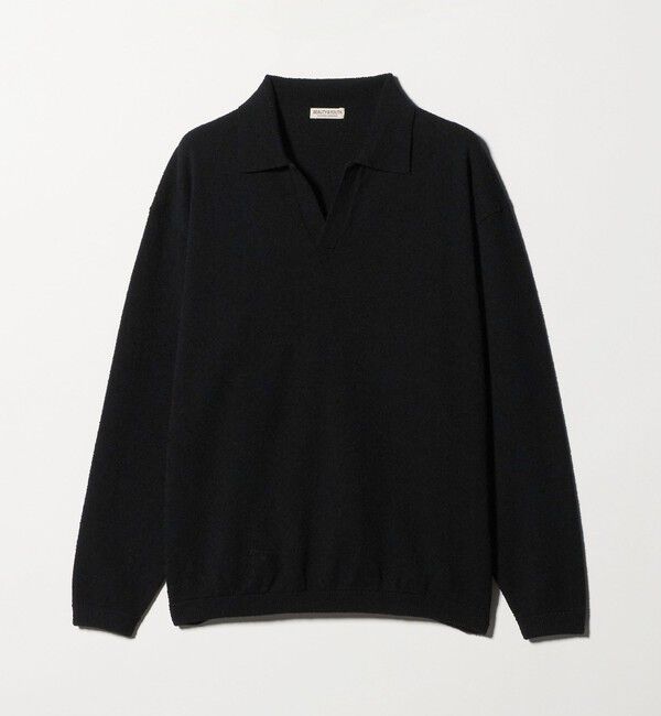 BEAUTY&YOUTH UNITED ARROWS「クリンプ コットン ポロ スキッパー ニット」|ニット・セーター|