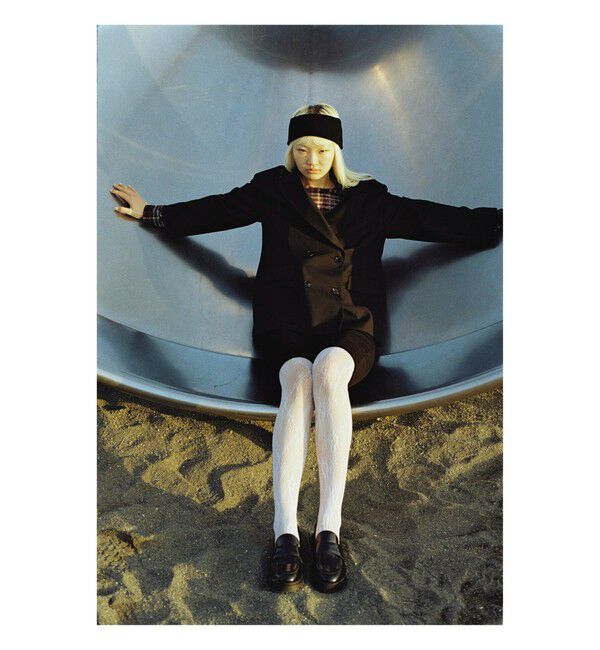 Ray BEAMS 「I Hate Monday / flower lace ストッキング white」|タイツ・ストッキング|