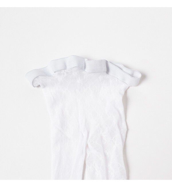 Ray BEAMS 「I Hate Monday / flower lace ストッキング white」|タイツ・ストッキング|