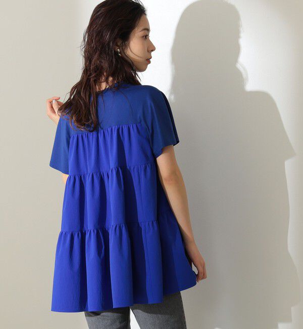 Demi-Luxe BEAMS 「コンビ ティアード プルオーバー」|シャツ・ブラウス|