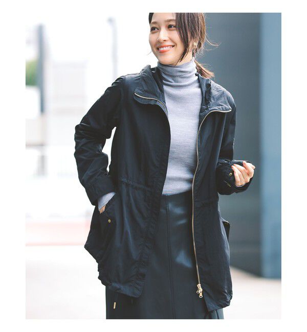 Demi-Luxe BEAMS 「【別注】TATRAS / CRIDORLA ナイロン フード ブルゾン」|ブルゾン・スタジャン|BLACK