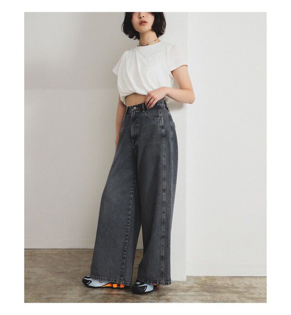 Ray BEAMS 「オーバーダイ デニム パンツ」|デニム|