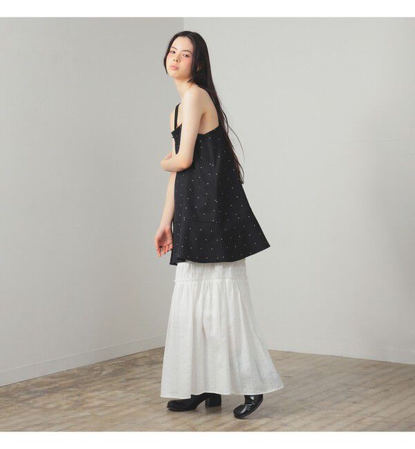 Ray BEAMS 「レース キリカエ ティアード スカート」|スカート|