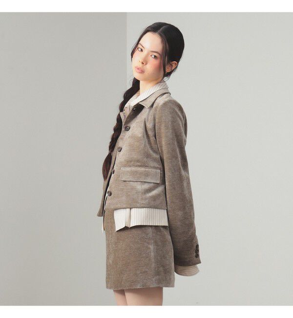 Ray BEAMS 「モール ステンカラー ジャケット」|ダッフルコート|