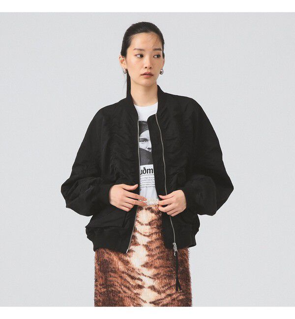 Ray BEAMS 「シャーリング MA-1 ブルゾン」|ブルゾン・スタジャン|