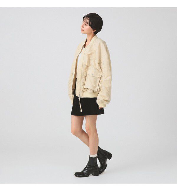 Ray BEAMS 「シャーリング MA-1 ブルゾン」|ブルゾン・スタジャン|