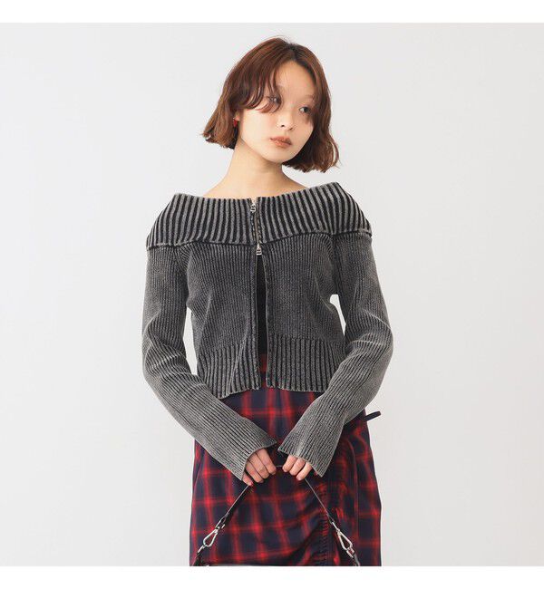 Ray BEAMS 「モールフェード ジップ カーディガン」|ニット・セーター|