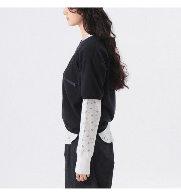 BEAMSBOY「フリース ハーフジップ ショートスリーブ」|ベスト・ジレ|