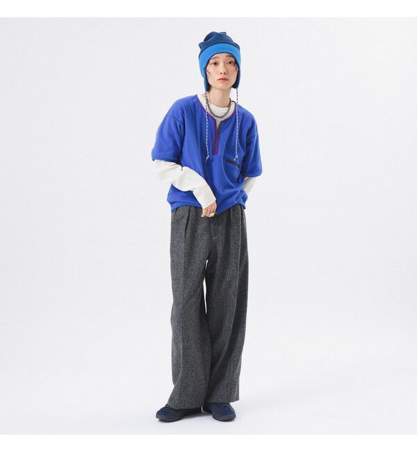 BEAMSBOY「フリース ハーフジップ ショートスリーブ」|ベスト・ジレ|