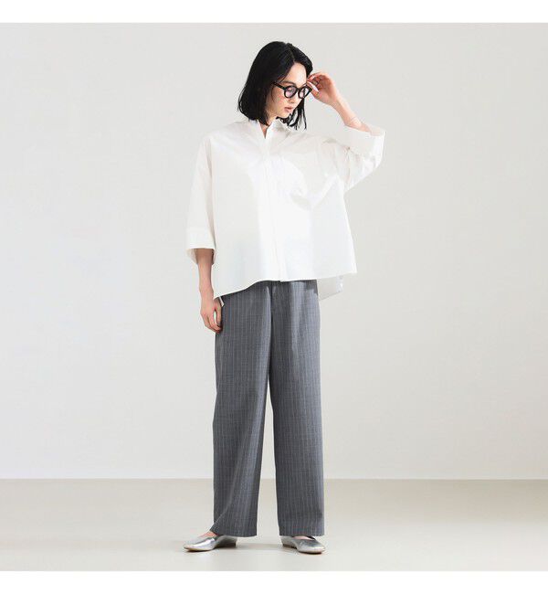 Demi-Luxe BEAMS 「ポプリン ストライプ イージーパンツ」|チノ|