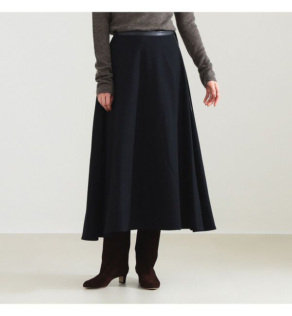 Demi-Luxe BEAMS 「	AK+1 / ウール ソリッド フレアスカート」|スカート|