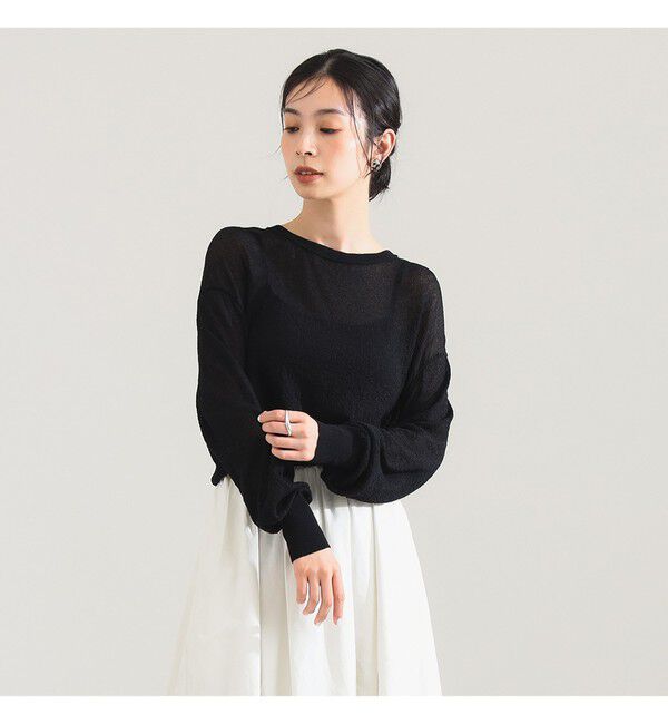 Demi-Luxe BEAMS 「コットン ナイロン デニット プルオーバー」|ニット・セーター|