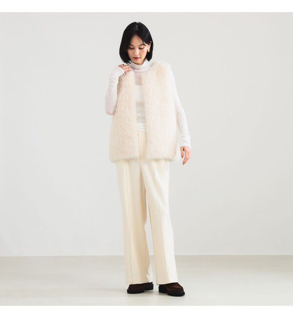 Demi-Luxe BEAMS 「ウールライク イージーパンツ」|チノ|