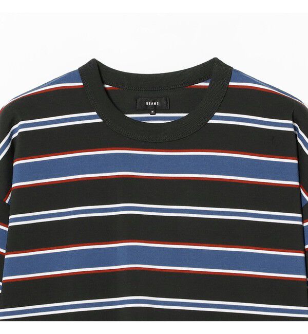 BEAMS「ボーダー ルーズ ロングスリーブTシャツ」|Tシャツ・カットソー|