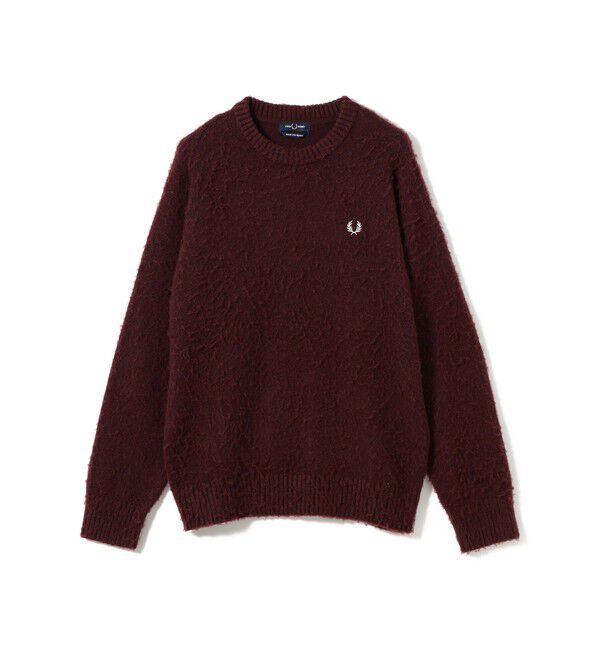 BEAMS「【別注】FRED PERRY / フラッフィ クルーネックニット」|ニット・セーター|