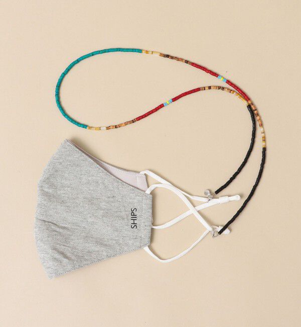 SHIPS「【WEB限定】SHIPS: 2WAY マスク ビーズ ストラップ」|アンクレット|その他