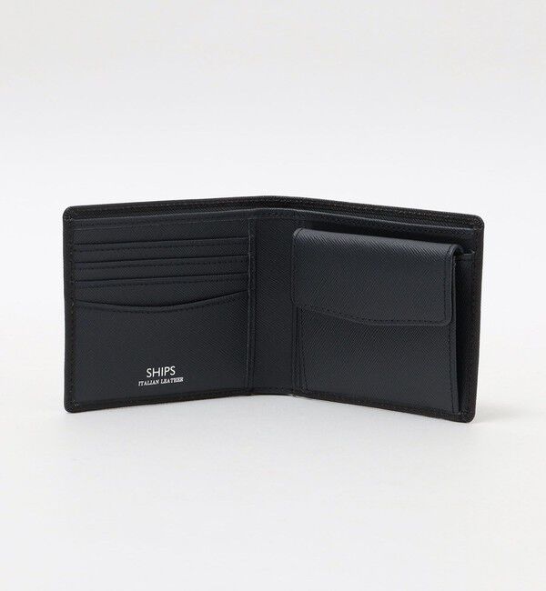 SHIPS「【WEB限定】SHIPS:【SAFFIANO LEATHER】2トーン 2つ折 ウォレット（財布）」|財布|