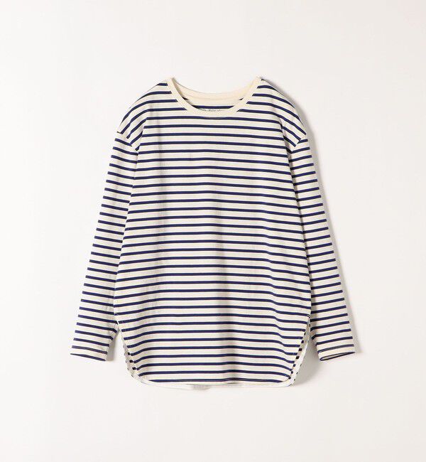 SHIPS any「SHIPS any:〈吸水速乾〉ラウンドヘム ロングスリーブ ワイド TEE」|Tシャツ・カットソー|