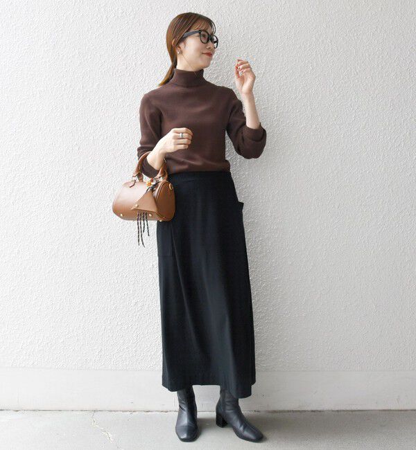 SHIPS any「SHIPS any:〈手洗い可能〉デリケート リブ タートルネック ニット プルオーバー」|ニット・セーター|