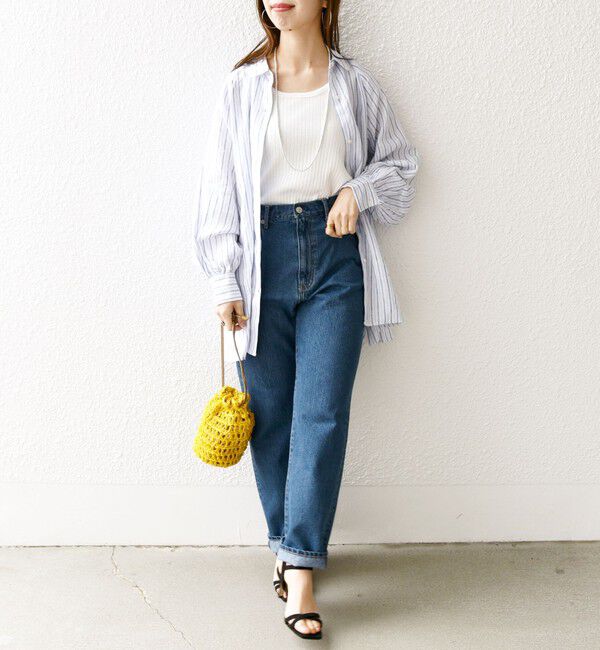 SHIPS any「《一部予約》SHIPS any: ハイライズ デニムパンツ［SHIPS any DENIM］」|デニム|