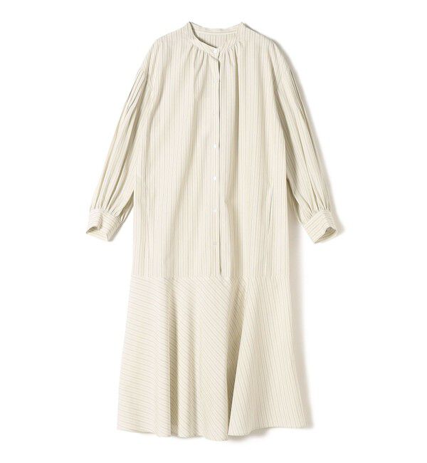 SHIPS for women「〈手洗い可能〉GIZA スーピマ 綿 切り替え バンドカラー ワンピース◇」|ワンピース|