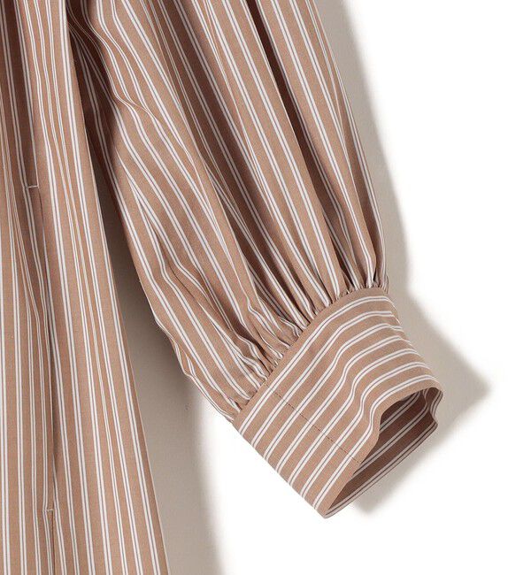 SHIPS for women「〈手洗い可能〉GIZA スーピマ 綿 切り替え バンドカラー ワンピース◇」|ワンピース|