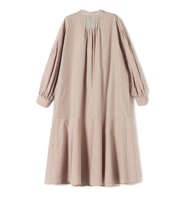 SHIPS for women「〈手洗い可能〉GIZA スーピマ 綿 切り替え バンドカラー ワンピース◇」|ワンピース|