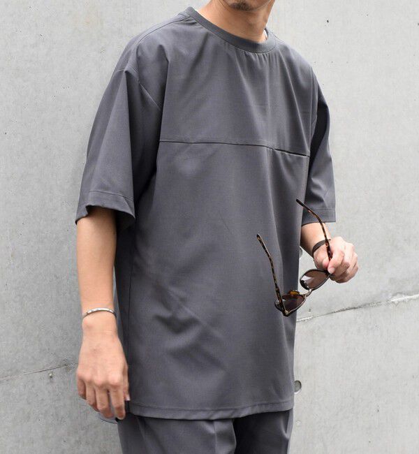 SHIPS any「SHIPS any: COOLMAX（R） サマー プルオーバー Tシャツ (セットアップ対応) 24SS◇」|Tシャツ・カットソー|