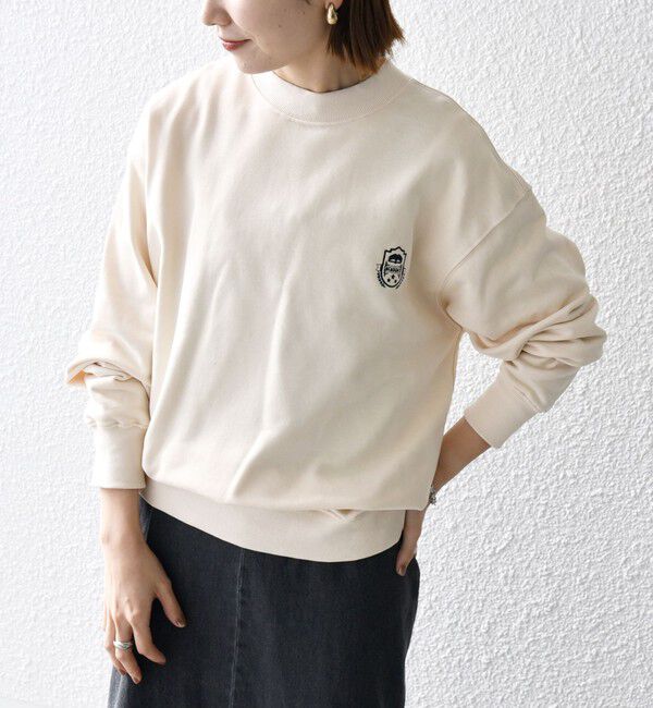 SHIPS any「【WEB限定】SHIPS any: アイビーライク ワンポイント 刺繍 ロゴ スウェット 24FW◇」|スウェット・ジャージ|