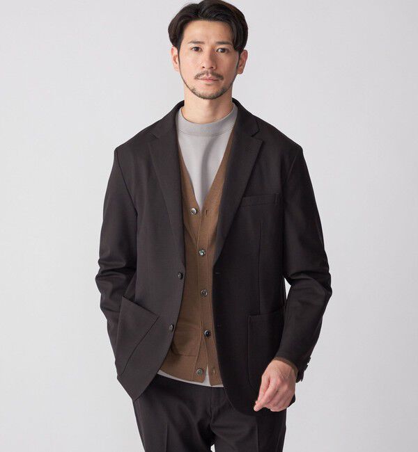 SHIPS「SHIPS: 〈セットアップ対応・手洗い可能〉スーパー140 2ボタン テーラードジャケット」|テーラードジャケット|ブラウン