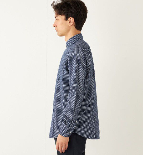 SHIPS Colors 「SHIPS Colors:ワイドカラー プリント ドレス ネルシャツ」|シャツ・ブラウス|