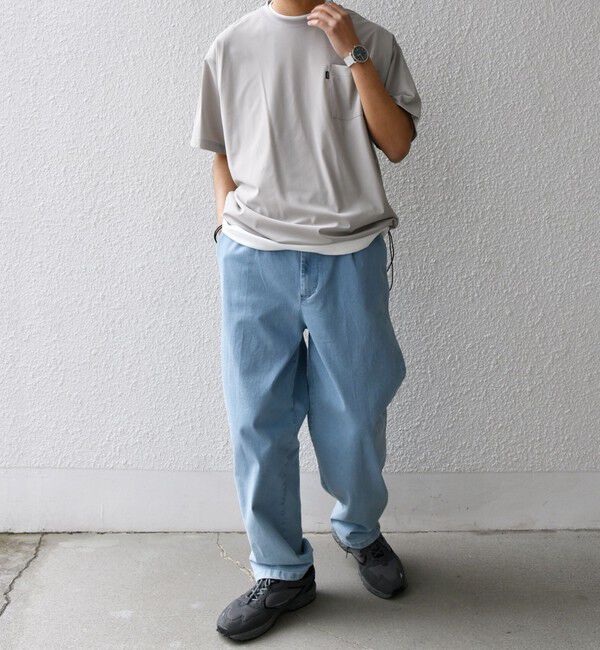 SHIPS any「SHIPS any: ベターコットン 1タック ストレッチ イージー バギー デニム パンツ◇」|デニム|