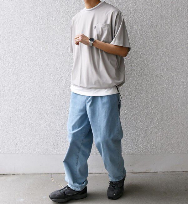 SHIPS any「SHIPS any: ベターコットン 1タック ストレッチ イージー バギー デニム パンツ◇」|デニム|