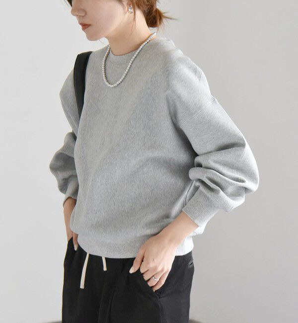 quaranciel「《一部追加予約》quaranciel:〈洗濯機可能〉ポンチ ベーシック コンパクト スウェット」|スウェット・ジャージ|