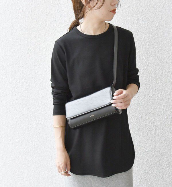 SHIPS any「SHIPS any:〈手洗い可能〉ウール ソフトシアー ラウンドヘム ロングスリーブ TEE」|Tシャツ・カットソー|