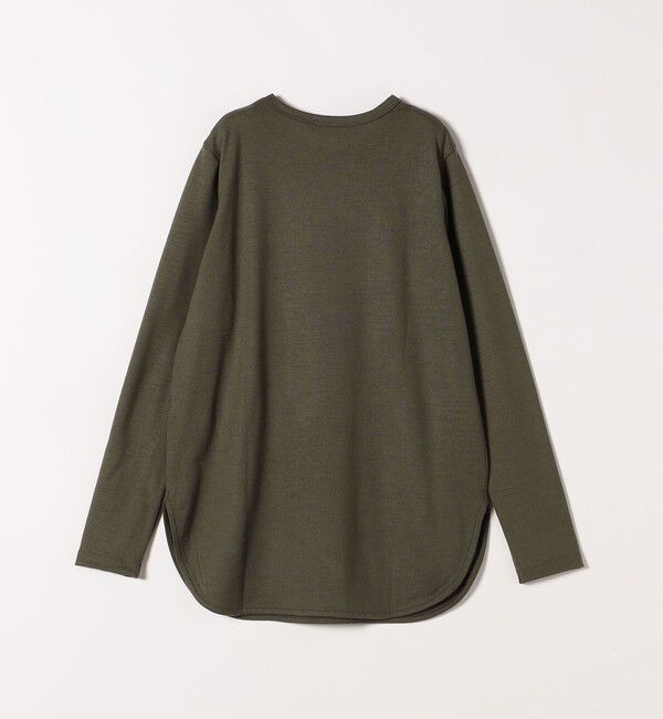 SHIPS any「SHIPS any:〈手洗い可能〉ウール ソフトシアー ラウンドヘム ロングスリーブ TEE」|Tシャツ・カットソー|
