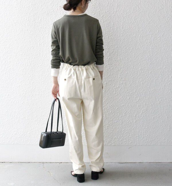 SHIPS any「SHIPS any:〈手洗い可能〉ウール ソフトシアー ラウンドヘム ロングスリーブ TEE」|Tシャツ・カットソー|