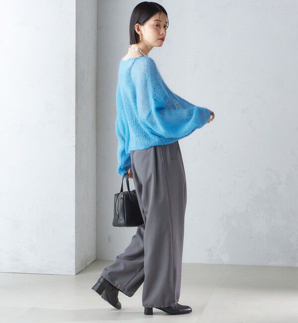 SHIPS for women「〈手洗い可能〉メランジ ツイル ドロスト パンツ」|その他|