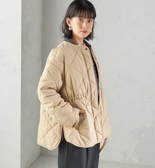 SHIPS for women「〈手洗い可能〉キルティング サイドジップ ブルゾン」|ブルゾン・スタジャン|