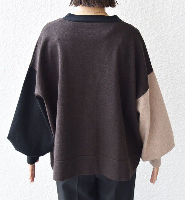 SHIPS for women「【WEB限定】〈手洗い可能〉配色 ポケット カーディガン」|カーディガン|