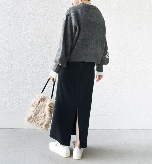 SHIPS for women「【WEB限定】〈手洗い可能〉ジャカード フラワー ニット プルオーバー」|ニット・セーター|