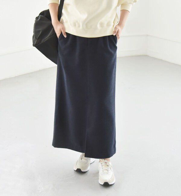 quaranciel「quaranciel:〈洗濯機可能〉ポリエステル サージ タイト スカート」|スカート|
