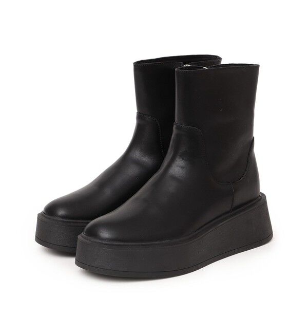 SHIPS any「VELETTO: プラットフォーム ショート ブーツ」|ショートブーツ|